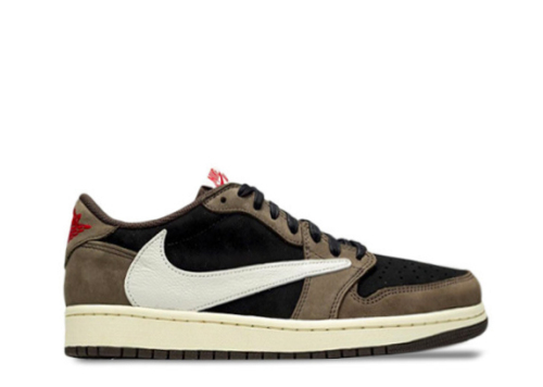 Travis Scott X Air Jordan 1 Low 'Cactus Jack'  Mocha GS( A1)