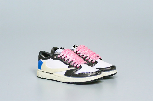 Mini Sneaker Fragment x Air Jordan 1 Low Pink Laces 3D keychain