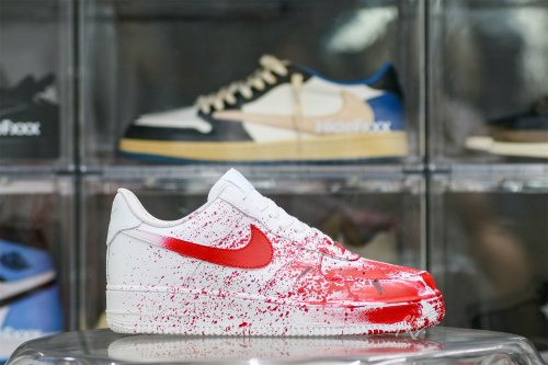 Air Force 1 Low Custom  Blood Splatter
