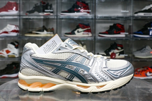 Gel-Kayano 14 Birch Pure Silver Teal Gold 2025