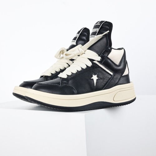 R!ck Ow3ns x Converse TURBOWPN Mid DRKSHDW Black Cloud Cream
