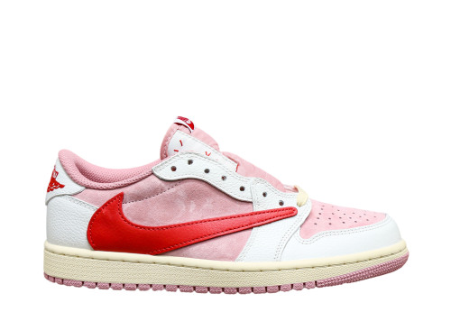 Travis Scott x Air Jordan 1 Low OG  Shy Pink Red  2025