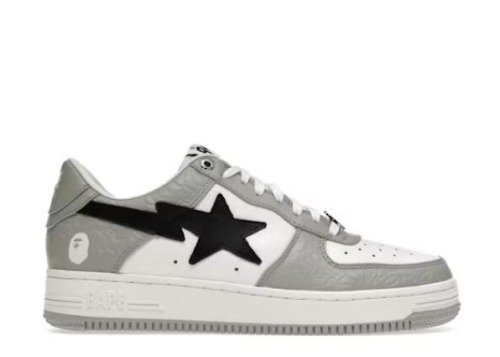 A Bathing Ape Bape Sta Low  Grey Black