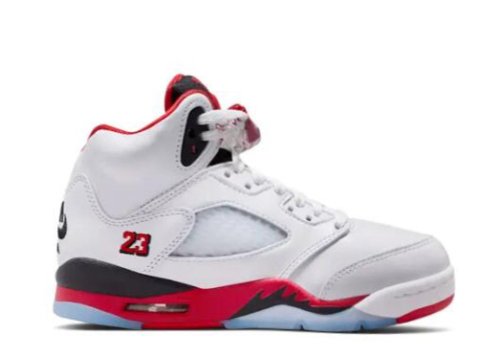 Air Jordan 5 Fire Red Black Tongue 2025 GS（A1）