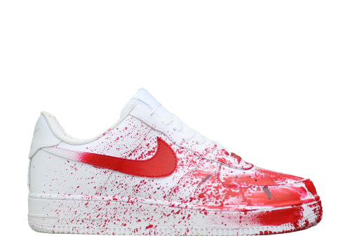 Air Force 1 Low Custom  Blood Splatter