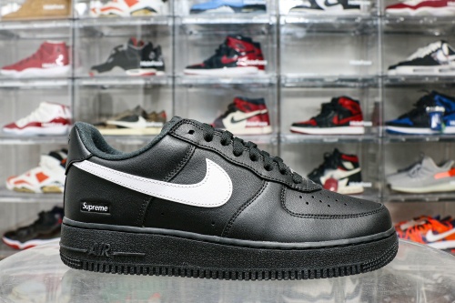 Supreme X Air Force 1 Low Box Logo Black White（ A1）