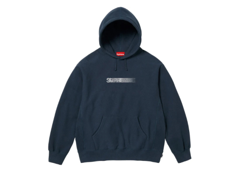 Suprem3 X  Swarovski Motion Logo Hooded Sweatshirt
