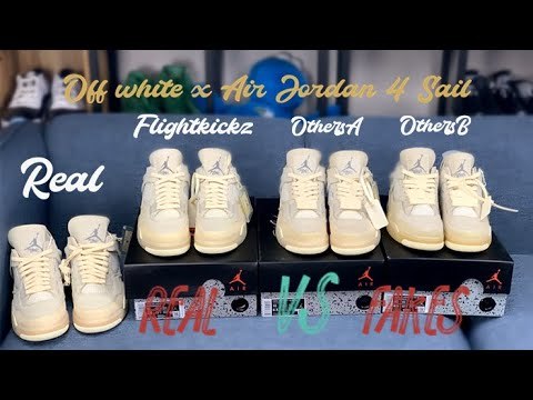 US Warehouse:Off White x Air Jordan 4 Sail 2020 ( A1)
